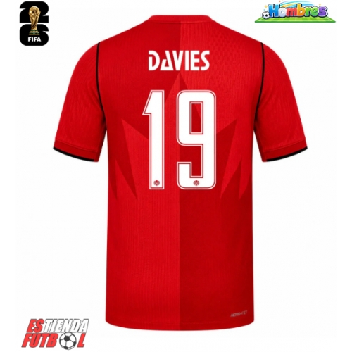 Canadá Alphonso Davies #19 Primera Equipación Mundial 2026 Manga Corta
